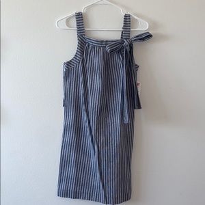White and Blue Striped Dress